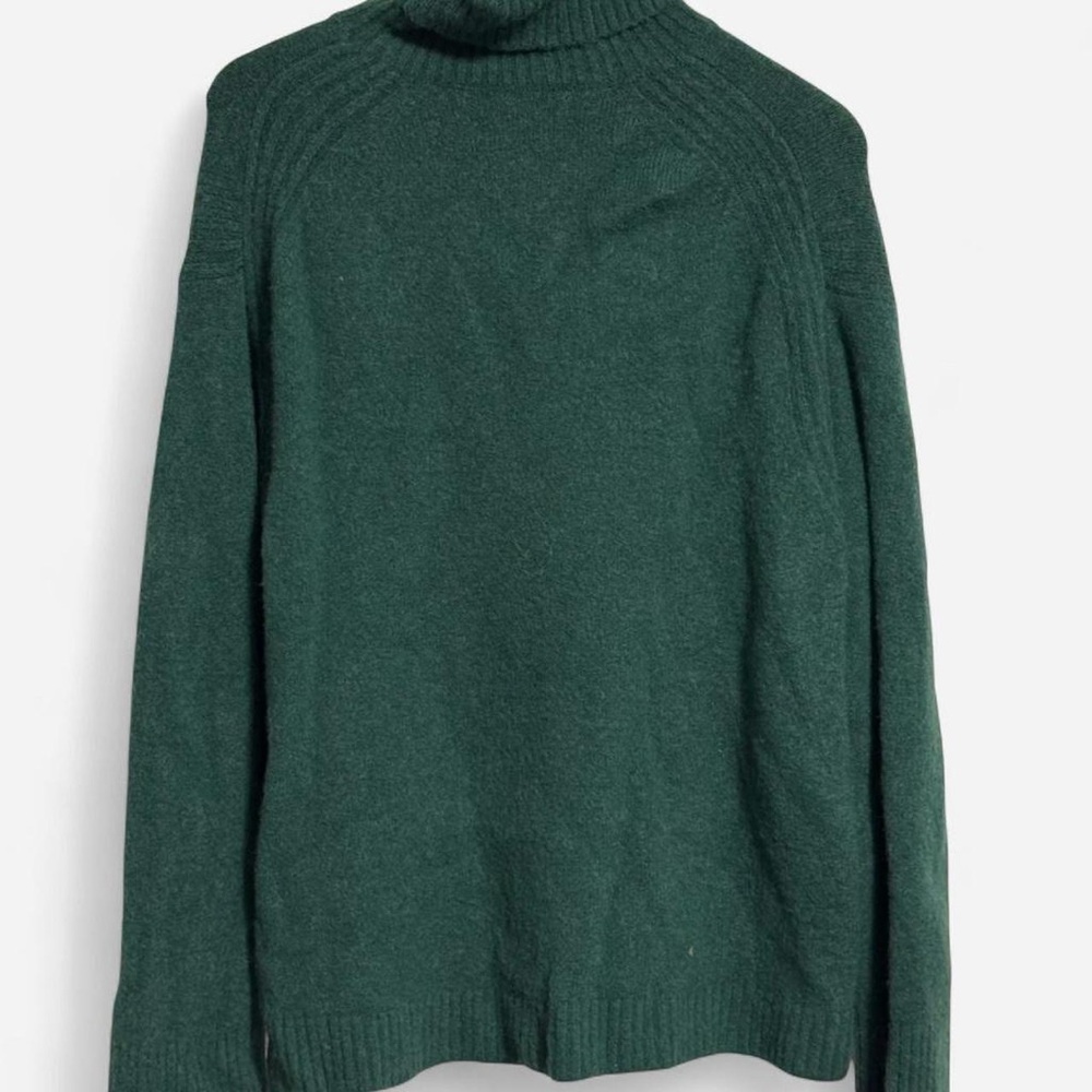 J. Crew Forest Green Turtleneck Sweater - Picture 2 of 2